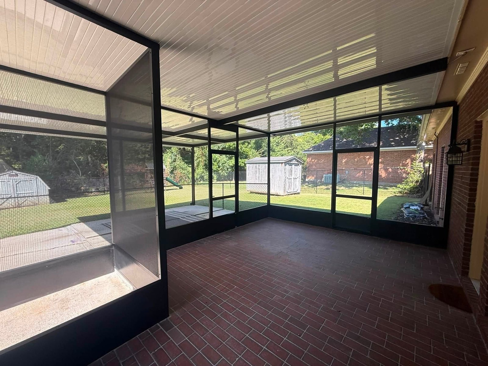Aluminum awning installation